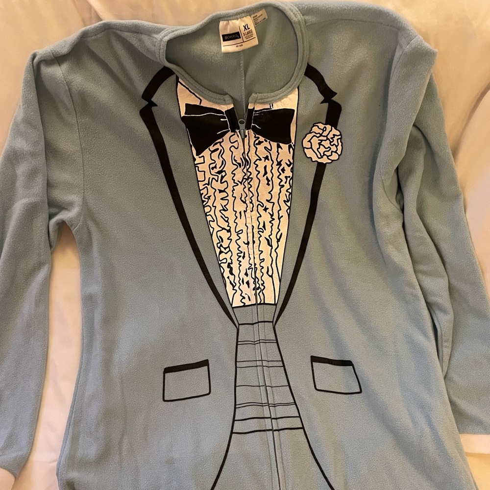 Dumb & Dumber Blue Fleece Onesie - HALLOWEEN
